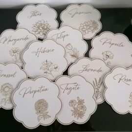 Marcadores de mesa Casamento