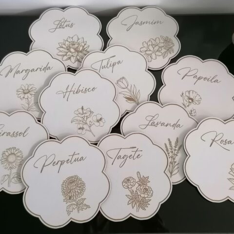 Marcadores de mesa Casamento