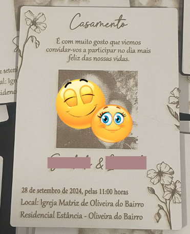 Convite para casamento 1